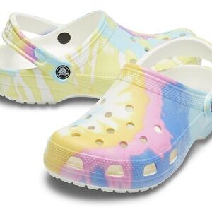 Pastel Rainbow Crocs